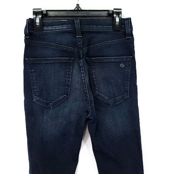 Rag and Bone Jeans Size 25 Women's High Rise Ankle Zip Slim Denim - Picture 9 of 13